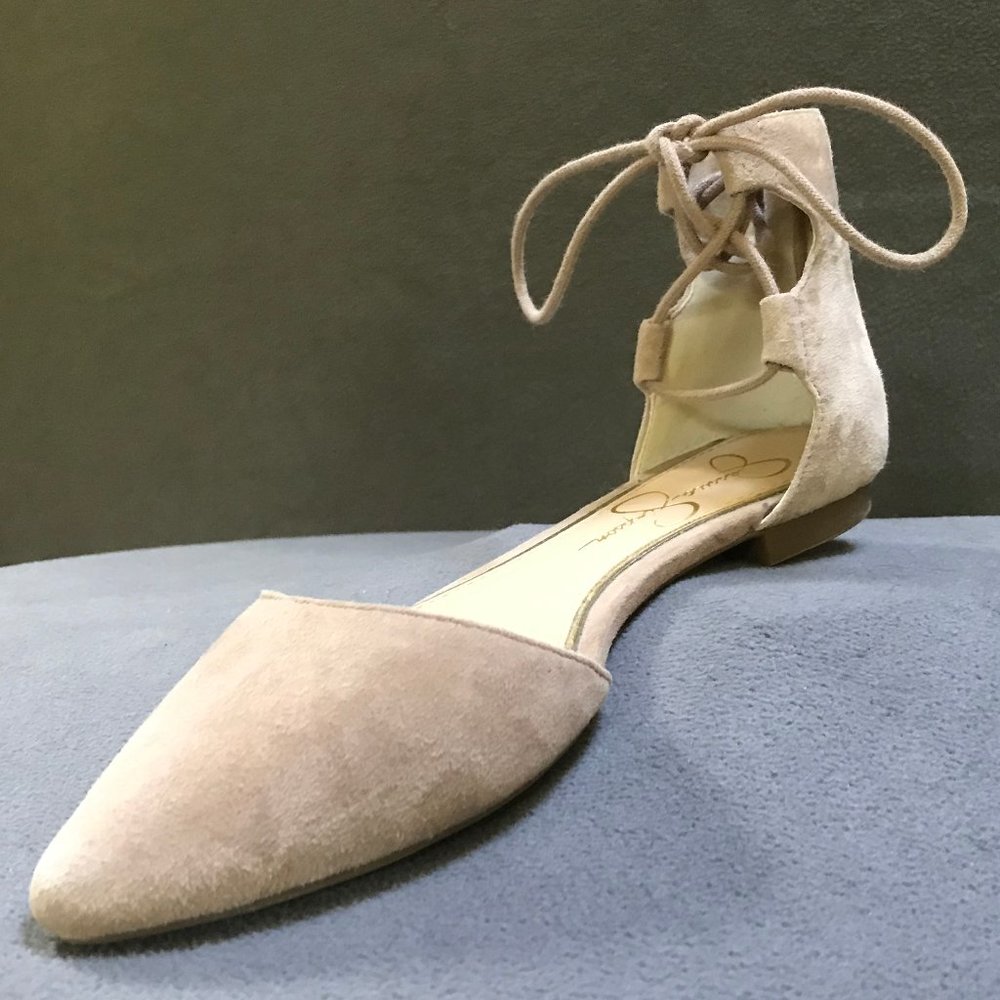 Suede, lace-up flat by Jessica Simpson